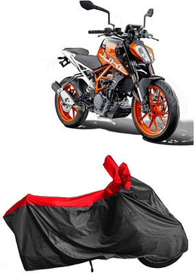 smwzxyu Waterproof Two Wheeler Cover for KTM(Duke 390, Black, Red)