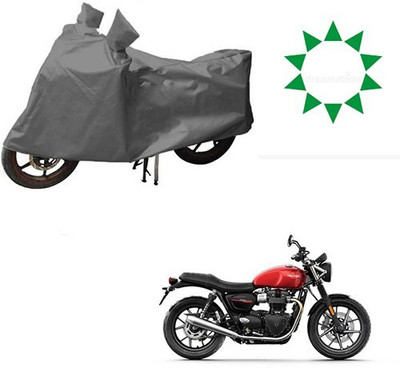 DeepShakshi AUTOMOTIVE Waterproof Two Wheeler Cover for Triumph(Twin spark, Grey)