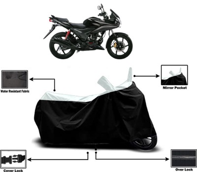 Amexride Two Wheeler Cover for Honda(Stunner CBF, White)