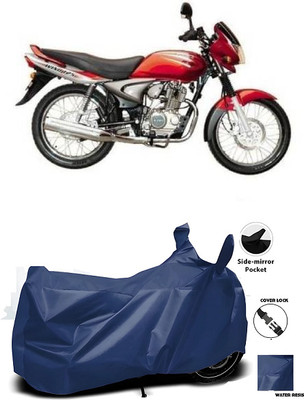 smwzxyu Waterproof Two Wheeler Cover for Bajaj(Wind 125, Blue)