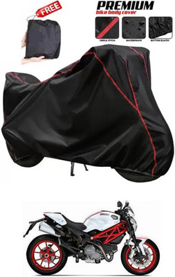 DeepShakshi AUTOMOTIVE Two Wheeler Cover for Ducati(Monster 796 S2R, Black)