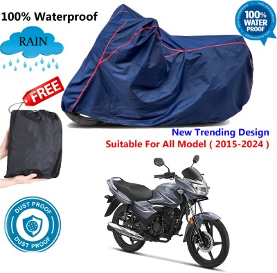 OliverX Waterproof Two Wheeler Cover for Honda(Shine, Blue, Red)