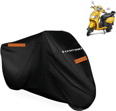 Horseyaart Waterproof Two Wheeler Cover for Hero(Pleasure Plus, Black)
