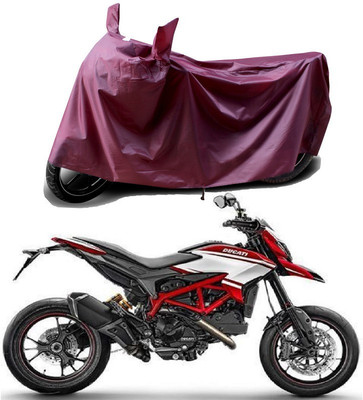 THE REAL ARV Waterproof Two Wheeler Cover for Ducati(Hyperstrada, Maroon)