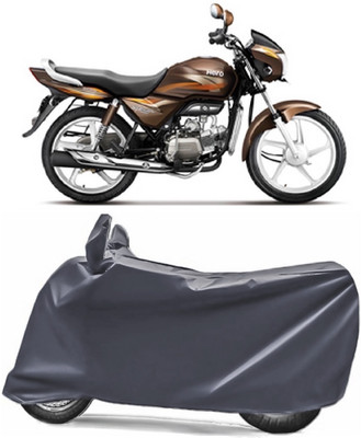 V VINTON Two Wheeler Cover for Hero(Splendor Pro, Grey)