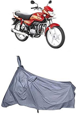 MYTECH Two Wheeler Cover for Universal For Bike(HF Deluxe, Silver)