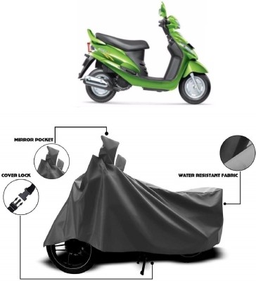 MMSSTAR Waterproof Two Wheeler Cover for Mahindra(Rodeo RZ, Grey)