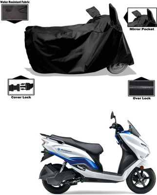 CODOKI Waterproof Two Wheeler Cover for Suzuki(Burgman Electric, Black)