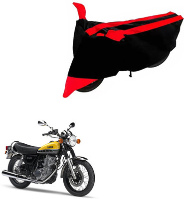 DeepShakshi AUTOMOTIVE Two Wheeler Cover for Yamaha(RD 350, Black, Red)
