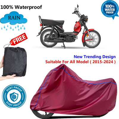 AUTOCAD Waterproof Two Wheeler Cover for TVS(XL 100 Comfort, Maroon)