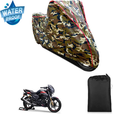 PAGORA Waterproof Two Wheeler Cover for TVS(Apache RTR 180, Yellow)