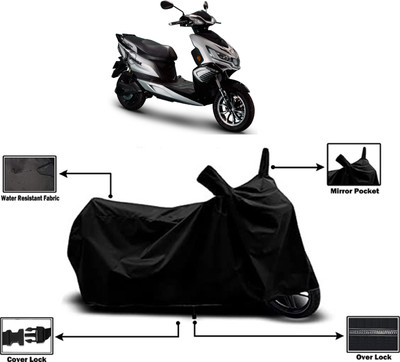 Amexride Two Wheeler Cover for Okinawa(i-Praise, Black)