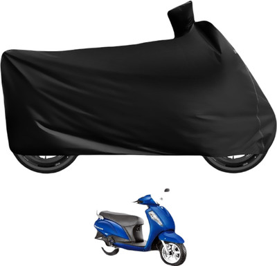 Auto Hub Waterproof Two Wheeler Cover for Suzuki(Access 125, Black)