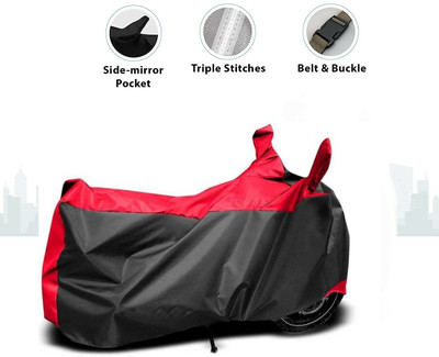 HWSXQAE Waterproof Two Wheeler Cover for Bajaj(Pulsar NS 200, Black, Red)