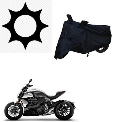 MMSSTAR Waterproof Two Wheeler Cover for Ducati(Diavel, Black)