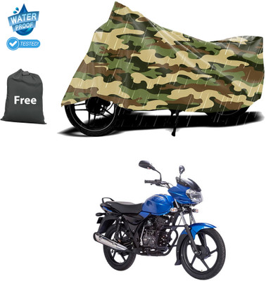 CODOKI Waterproof Two Wheeler Cover for Bajaj(Discover 100 DTS-i, Yellow)