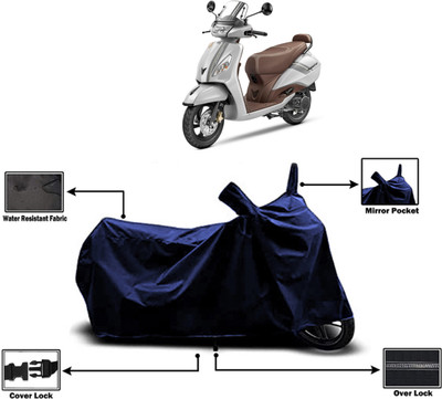 Amexride Two Wheeler Cover for TVS(Jupiter classic, Blue)