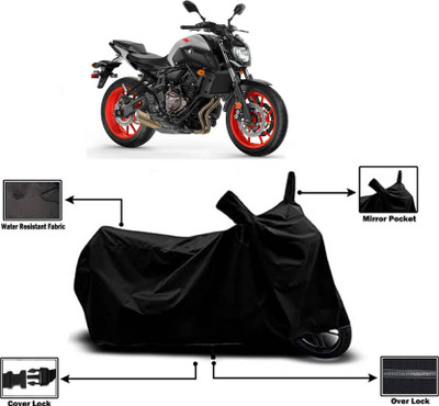 KEDIT Two Wheeler Cover for Yamaha(MT 07, Black)