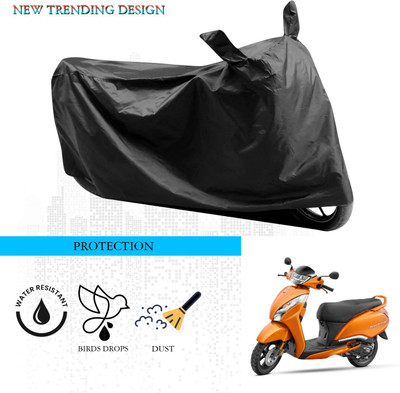 DeepShakshi AUTOMOTIVE Waterproof Two Wheeler Cover for TVS(Jupiter 125, Black)