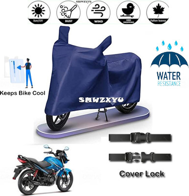smwzxyu Waterproof Two Wheeler Cover for Hero(Glamour i3s, Blue)