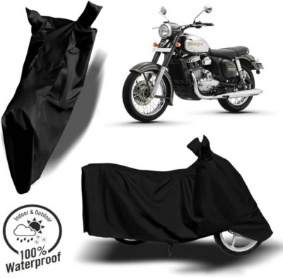 RAAMKM Waterproof Two Wheeler Cover for Hero, Honda, Royal Enfield, TVS(Optima CX, Black)