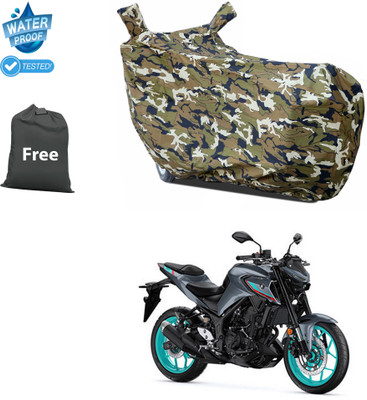 CODOKI Waterproof Two Wheeler Cover for Yamaha(MT-03, Yellow)