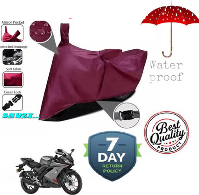 DeepShakshi AUTOMOTIVE Waterproof Two Wheeler Cover for Yamaha(R15 V3, Maroon)