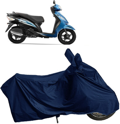 DIGGU Two Wheeler Cover for TVS(Wego, Blue)