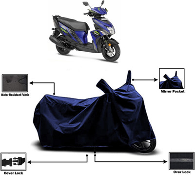 Amexride Two Wheeler Cover for Yamaha(Cygnus Ray ZR, Blue)