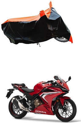 VESMEI Two Wheeler Cover for Honda(CBR500R, Orange)