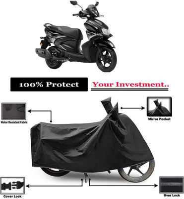 KEDIT Two Wheeler Cover for Yamaha(RayZR 125 Fi, Black)