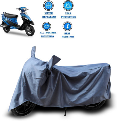 CODOKI Waterproof Two Wheeler Cover for TVS(Scooty Pep+, Grey)