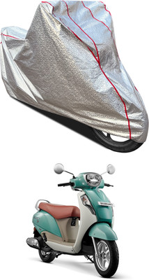 GOSHIV-car and bike accessories Waterproof Two Wheeler Cover for Suzuki(New Access 125, Silver)