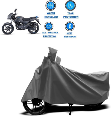 DeepShakshi AUTOMOTIVE Two Wheeler Cover for Bajaj(Pulsar 125 Neon, Grey)