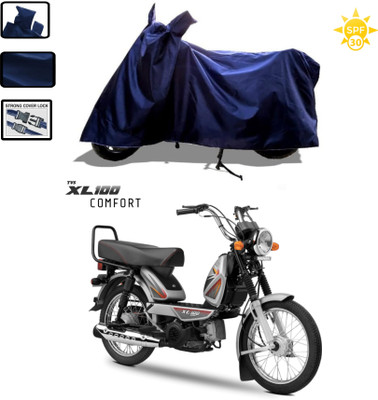 WMIZEXA Waterproof Two Wheeler Cover for TVS(XL 100 Comfort, Blue)