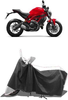 SUGASHRI Waterproof Two Wheeler Cover for Ducati(Monster, White, Black)