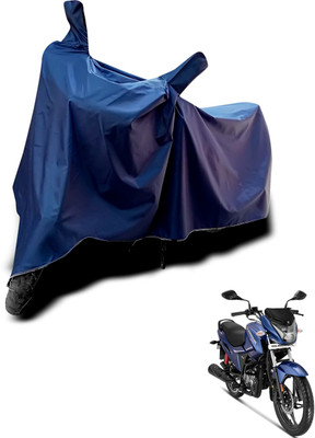 KEDIT Two Wheeler Cover for Hero(Glamour FI, Blue)