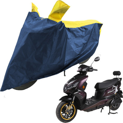RiderShine Two Wheeler Cover for Okinawa(i-Praise, Blue, Yellow)