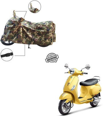 Furnish Flow Waterproof Two Wheeler Cover for Vespa(Vespa VXL 125, Multicolor)