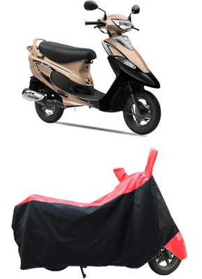 Coxtor Two Wheeler Cover for TVS(Scooty Pep+, Red)
