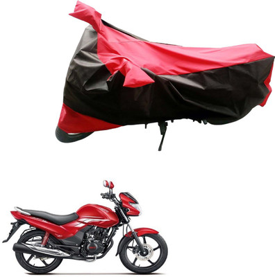Mdstar Waterproof Two Wheeler Cover for Hero(Achiever, Black, Red)