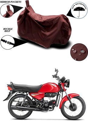 Genipap Waterproof Two Wheeler Cover for Hero(HF Dawn, Maroon)