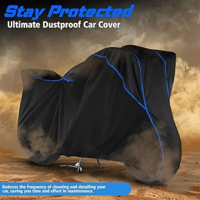 pocket bazar Waterproof Two Wheeler Cover for Royal Enfield(Interceptor 650, Black)
