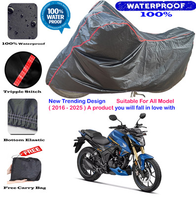 OliverX Waterproof Two Wheeler Cover for Honda(Hornet 2.0, Black, Red)