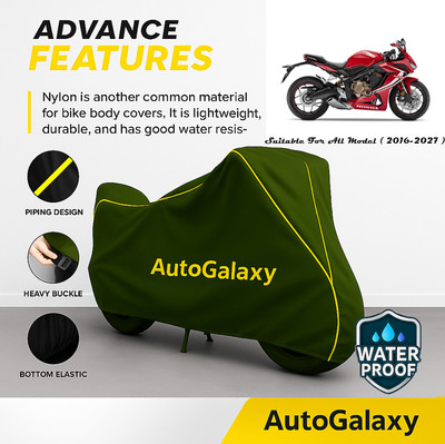 AutoGalaxy Waterproof Two Wheeler Cover for Honda(CBR650R, Green)