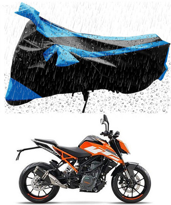 DeepShakshi AUTOMOTIVE Waterproof Two Wheeler Cover for KTM(250 Duke, Black, Blue)