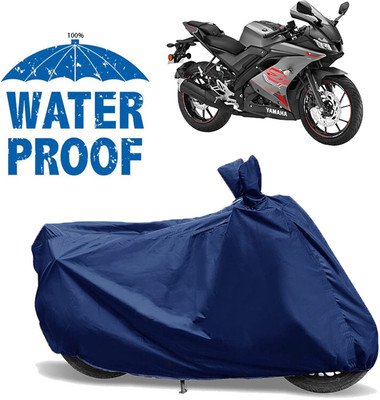 OliverX Waterproof Two Wheeler Cover for Yamaha(YZF R15 V3.0, Blue)