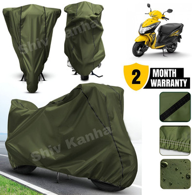 Shiv Kanha Waterproof Two Wheeler Cover for Honda(Dio, Green, Black)