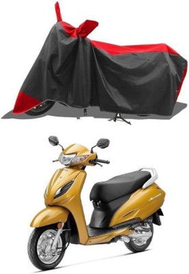 LIFE TO HUB Two Wheeler Cover for Hero, Honda, Bajaj, Ather, TVS, Yamaha(Vespa LX, Black, Red)