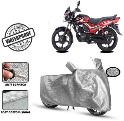 Autoinnovation Waterproof Two Wheeler Cover for TVS(Sport, Silver)